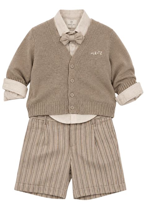 Classic beige baby outfit Manuel Ritz | 44184BEIGE
